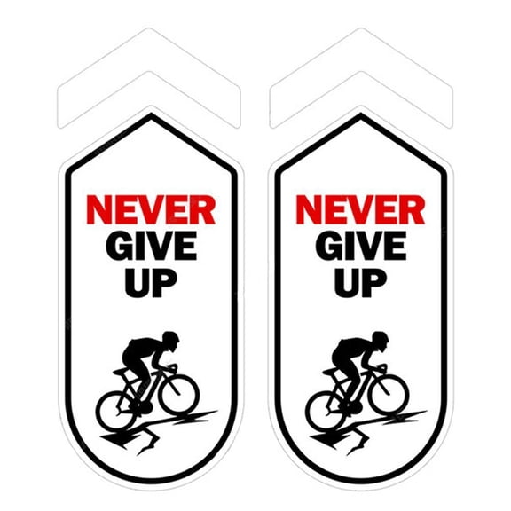 QenASHaing Waterproof Bike Stickers 2-Pack, Strong Adhesive Peel and Stick Design for Long-Lasting Decor, Personalize Your Road or Mountain Bike Frame and Helmet