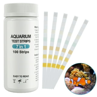 AQUALUNA Aquarium Test Strips 6 in 1 for Freshwater and Saltwater- Fish  Tank Test Kit Monitoring