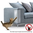 thumbnail image 1 of Qenwkxz 2/4/6/10pcs Furniture Protectors from Cats Scratch Anti-Scratching Clear Self-Adhesive Guard Furniture Sofa Anti-Scratch Sticker for Pet Clawing Furniture Protector (4pcs), 1 of 9