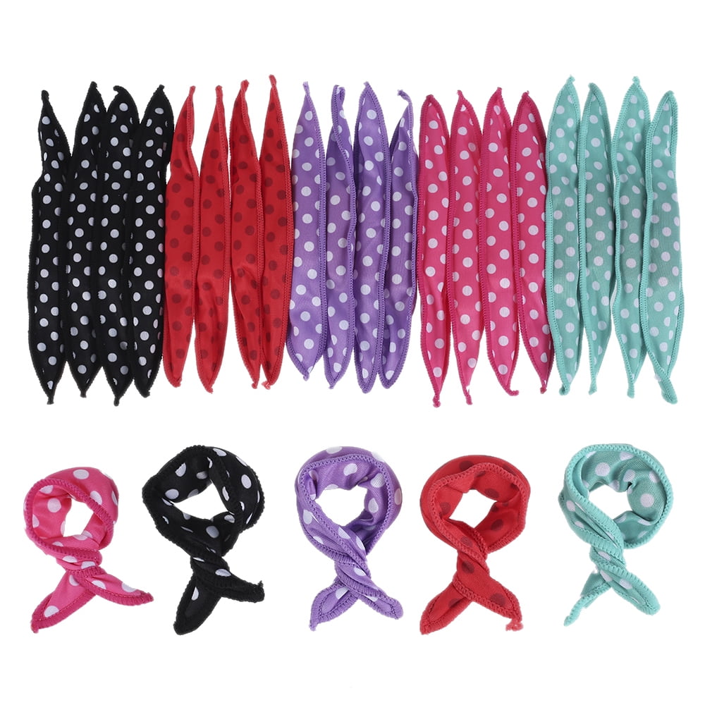 Qenwkxz 20PCS Sleep Hair Rollers Heatless Curler Rollers DIY Night