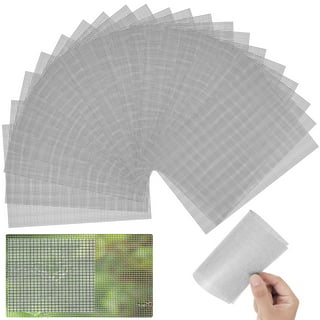 20 Pieces Tape Repair Patches, 4 Inches Mesh Patches Outdoor Tent Patch Kit  Portable Screen Tape Mesh Repair Black Tent Mesh Repair Kit Round Screen