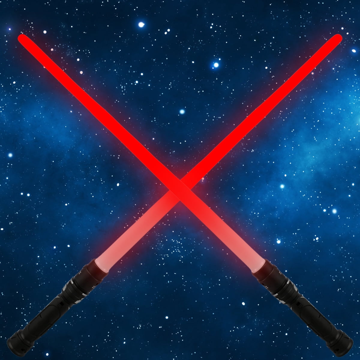 Qenwkxz 2pcs Lightsaber Retractable LED Light Up Saber Realistic Sound