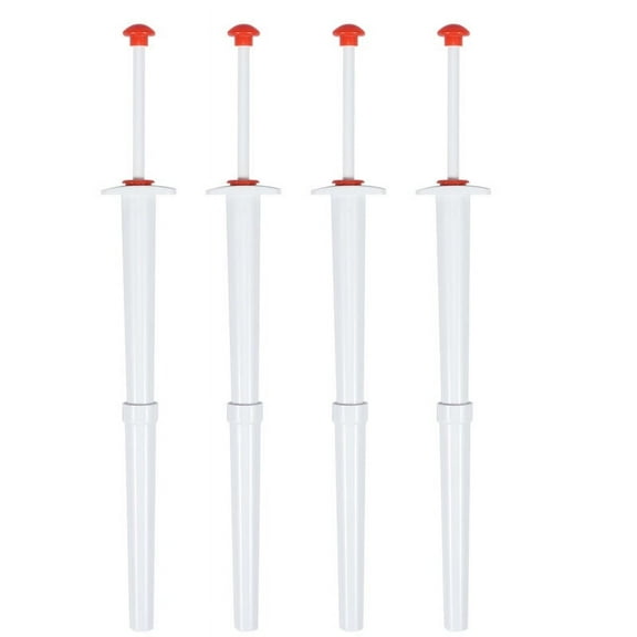 Qenwkxz 4pcs Pickle Grabber 8inch Portable Pickle Jar Fork Stainless Steel and Plastic Pickle Pincher Reusable Pickle Grabber Tool Practical Pickle Picker for Kitchen Pepper Pickle (Red)