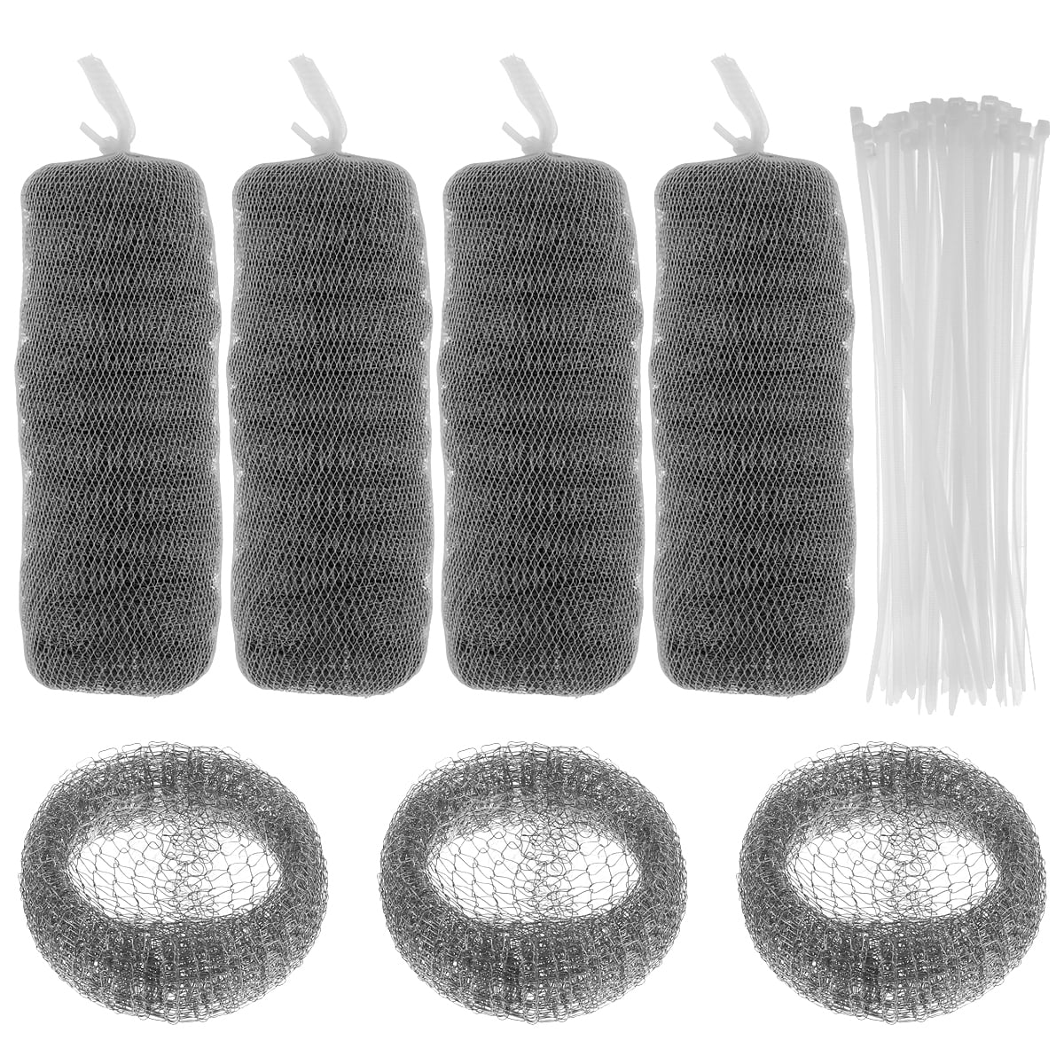 Qenwkxz 50PCS Washing Machine Lint Traps, Stainless Steel Lint Snare