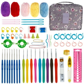 Jupean Crochet Needles Set, Crochet Hooks Kit with Storage Case, DIY Hand  Knitting Craft Art Tools,54 Pcs 