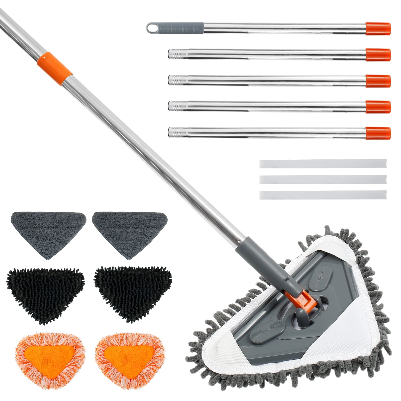 Qenwkxz 85 in Wall Cleaner Mop with Handle Adjustable Ceiling Cleaning