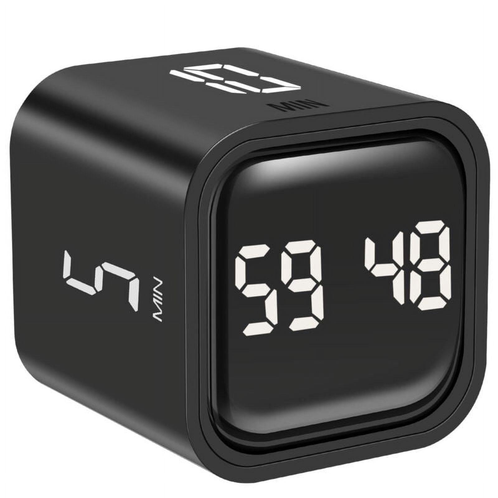 Qenwkxz Cube Timer 500mAh Rechargeable Rotation Timer Compact Time