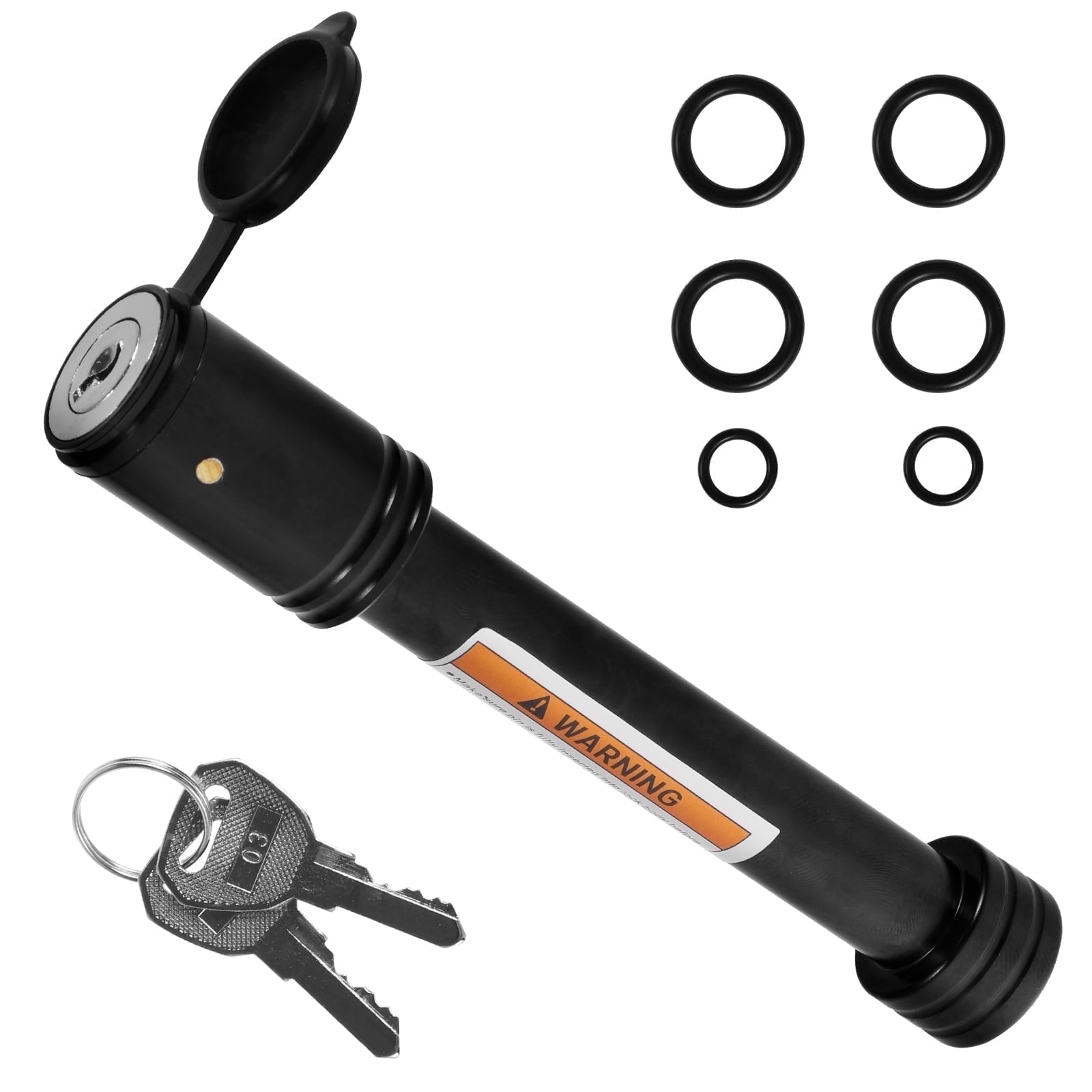 Walmart Deals of Walmart Black Friday Deals 2025 - Qenwkxz 5/8 inch Hitch Receiver Pin Lock Keyed Alike for Class III IV - Waterproof, Black