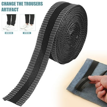 Qenwkxz Polyester Iron-on Hem Clothing Tape Adhesive Hem Tape Pants Fabric Tape No Sew Iron on Hemming Tape Fabric Fusing Tape Roll for Sewing Pants Dress Jeans Trousers Clothes