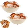 thumbnail image 1 of Qenwkxz Silicone Bread Proofing Basket Set of 2 Round Sourdough Bread Baking Baskets Foldable Dough Rising Ratten Bowl 10 Inch Sourdough Baking Basket for Professional and Home Bakers, 1 of 7