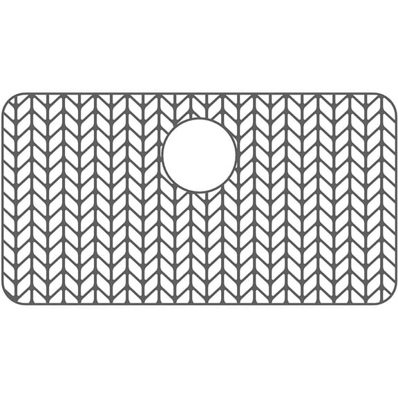 Qenwkxz Silicone Sink Mat Protector 26"×14" Anti-Slip Kitchen Sink Mat Grid Heat-Resistant Heat-Resistant Sink Grid Grate Accessories Sink Drain Center Protecting Mat Liner