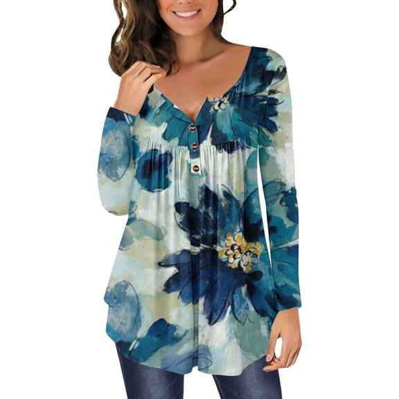 Qepwsc Long Tunics Shirts Wear with Leggings Long Sleeve Graphic TShirt Cute Print Basic Blouse Tees Top Sweatshirt Gifts Pullover Top 2025 Going Out Tops Fall Holiday Outfits Loose Fits