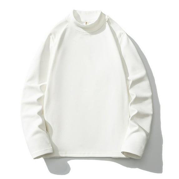 Qepwsc Men's Thermal Turtle Mock Neck Shirts, Long Sleeve Shirts Fleece Lined Undershirt Base Layer Tops