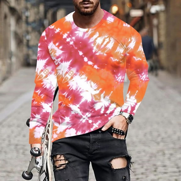 Qepwsc Mens Casual Long Sleeve Graphic Tee Shirts 2025 Crew Neck Sweatshirts Pullover Tops for Women Trendy Winter Fall Outfits Clothes Plus Size M_5X