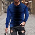 thumbnail image 1 of Qepwsc Mens Casual Shirts Crewneck Long Sleeve Sweatshirt Fashion Gradient Pullover Work Tops Basic Tees Shirts Trendy Winter Fall Outfits Clothes 2025 Loose Fits Outerwear, 1 of 5