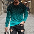 thumbnail image 1 of Qepwsc Mens Casual Shirts Crewneck Long Sleeve Sweatshirt Fashion Gradient Pullover Work Tops Basic Tees Shirts Trendy Winter Fall Outfits Clothes 2025 Loose Fits Outerwear, 1 of 5