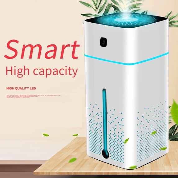Qepwscx 1L Humidifier Cool Mist & Warm Mist for Bedroom Large Room Living Room 1L Humidifier with Sterilize and Essential Oil Diffuser Aroma Oil Diffuser white Clearance