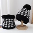 thumbnail image 1 of Qepwscx 2 pieces Womens Winter Beanie Scarf Gloves Set Skull Cap for Women Men Cold Weather Thick Scarfs Hats Gloves Winter Ladies Scarf, 1 of 3