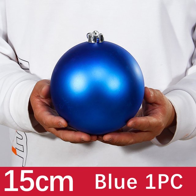Qepwscx 6In Large Christmas Ball Ornaments Blue Giant Shatterproof