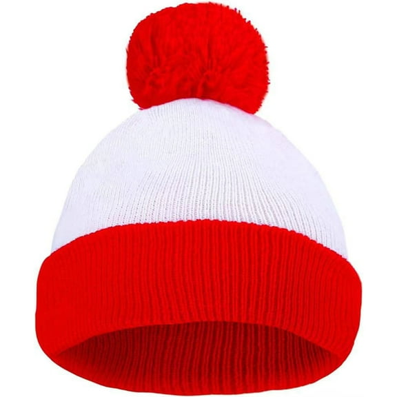 Qepwscx Adults Unisex Knit Christmas Hat, Festive Party Christmas Supplies