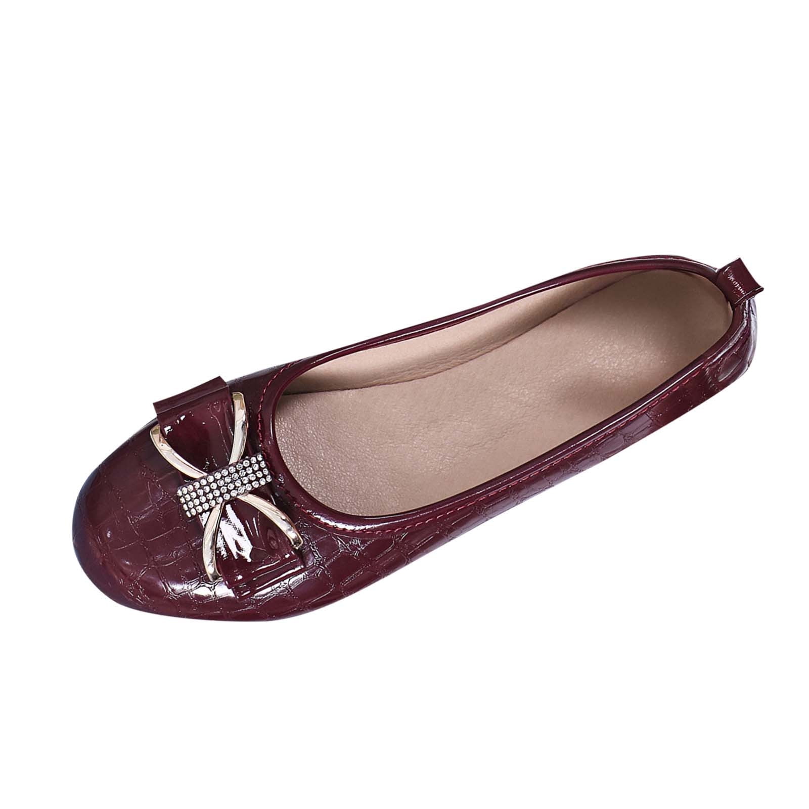 Qepwscx Ballets Flats Shoes for Women: Dressy Pointed Toe Bow