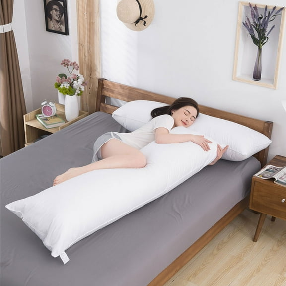 Qepwscx Body Pillows Down Pillows Core,40x120cm/15.6x46.8in Pillows core,Soft and Supportive Down Bed Pillow,Suitable for Sofas,Carpets,Lounge Chairs and Other Leisure