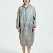 Qepwscx Hooded Rain Ponchoes Waterproof Raincoat Jacket for Women Men