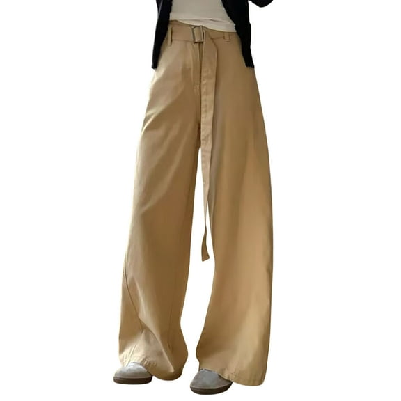 Qepwscx Jeans Long Pants for Women Straight Leg Stretchy High Waisted Flare Trendy Stretchy Denim Pants Loose Denim Pants Casual Baggy Jean Trousers Loose Fits S- XXXXXL