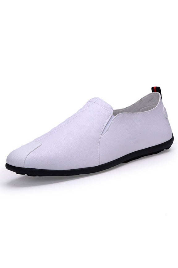 Men's Leather Casual Slip on Loafers Breathable Driving Shoes Fashion Slipper Boats Dress Driving Classic Oxfords Men Work Office Business Formal Shoes Comfortable Dress Leathers Shoes