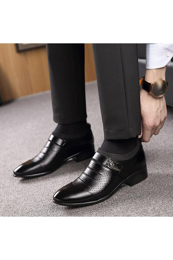 Mens Dress Shoes Business Lace Up Tuxedo Shoes Leather Pointed Toe Shoes for Men Loafers Boats Driving Shoes Classic Oxfords Mens Work Office Formal Shoes Comfortable Dress Shoes