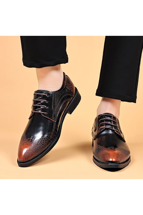 Mens Dress Shoes Leather Shoes for Men Loafers Boats Dress Driving Classic Oxfords Men Tuxedo Shoes ronhide Black Work Office Business Shoes
