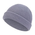 thumbnail image 1 of Qepwscx Short Fisherman Beanie Hats for Men Women Winter Warm Hat Knit Cuffed Beanie Watch Cap Trawler Slouchy Skull Cap Mens Thick Skater Streetwear Fishermans Beanie Daily Hat, 1 of 2