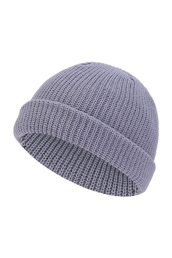 Short Fisherman Beanie Hats for Men Women Winter Warm Hat Knit Cuffed Beanie Watch Cap Trawler Slouchy Skull Cap Mens Thick Skater Streetwear Fishermans Beanie Daily Hat