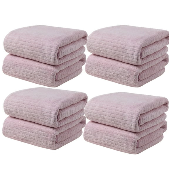 Qepwscx Shower Towels Home Bath Towels Set Of 4 (29.5*13.8 In)Stripe Wrap Towel Grey Bath Towels Sand Cloud Beach Towels Quicker to Dry, Soft and Absorbent