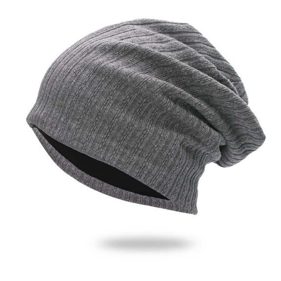 Qepwscx Slouchy Beanie for Men Women, Skull Cap Chemo Cap Night Sleeping Hat for Winter Warm Hats Knit Slouchy Thick Skull Cap Cable Knit Cap Womens Snow Cap