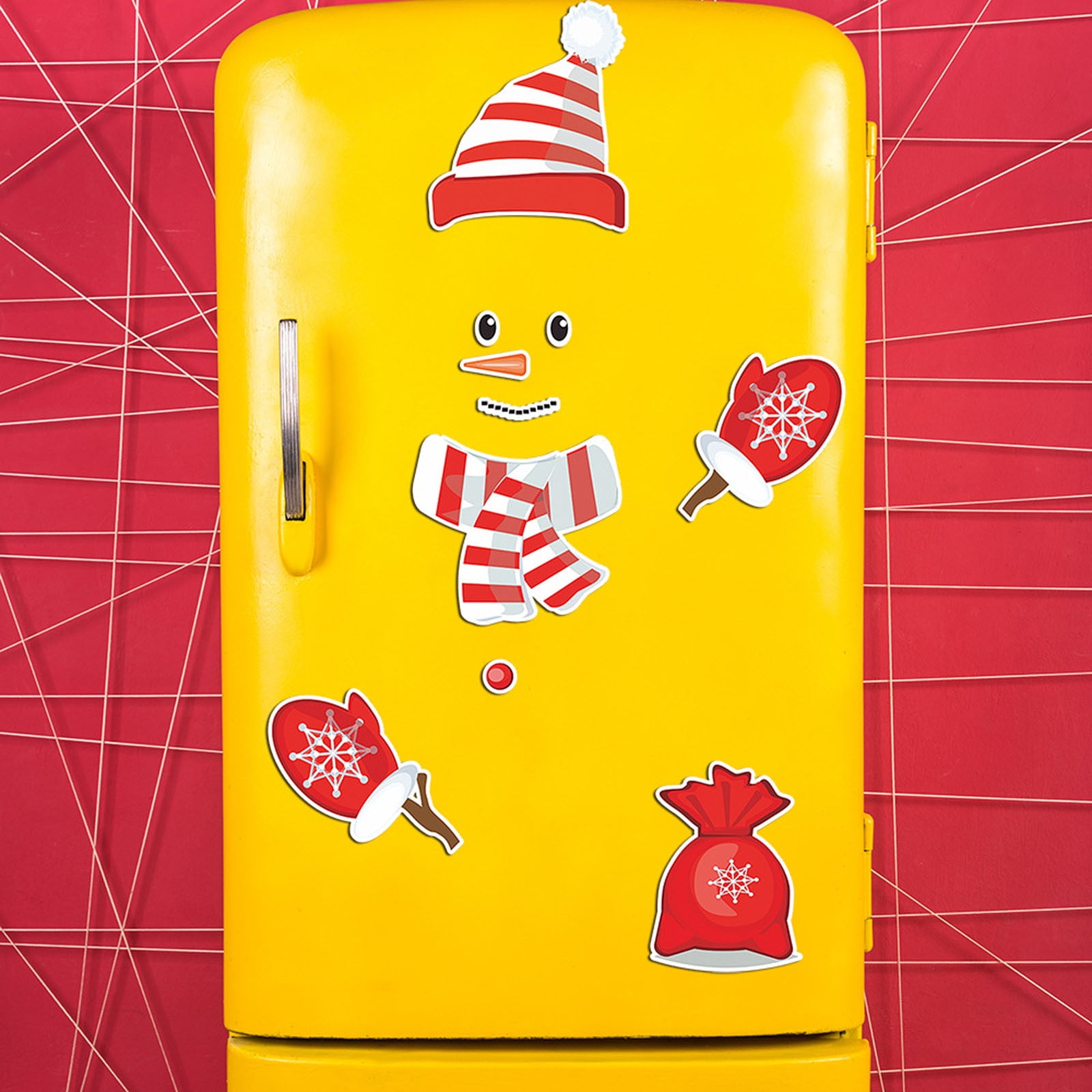 Qepwscx Snowman Christmas Refrigerator Cute Christmas