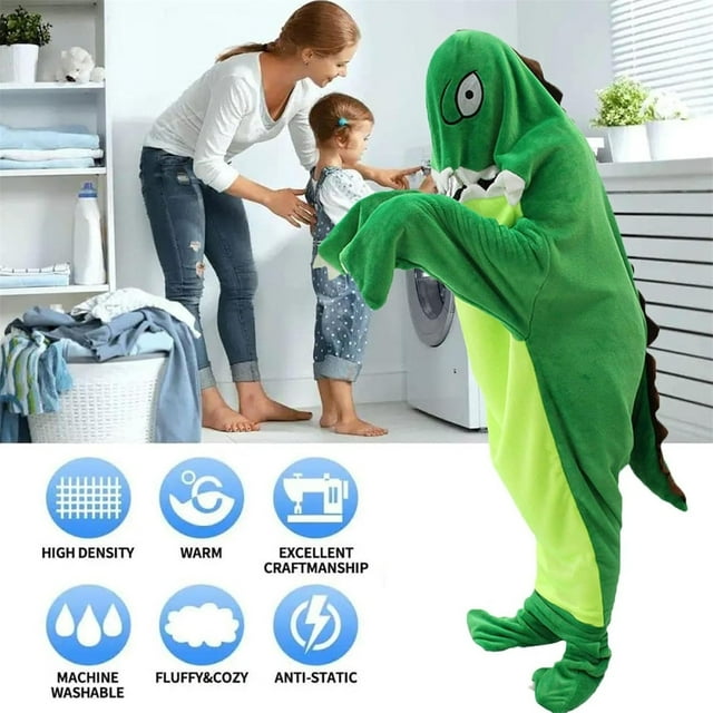 Qepwscx Wearable Dinosaur Blanket Sleeping Bags for Kids Super Soft