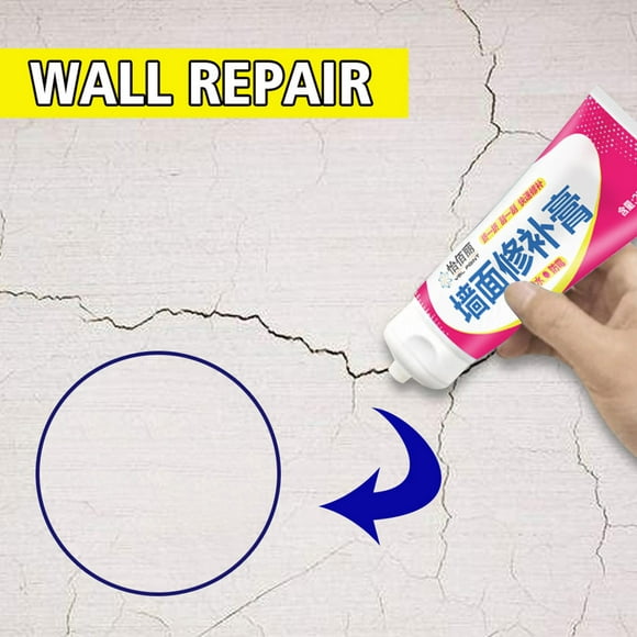 Qepwscx White Wall Plaster Wall Repair Cream Mildew Crack Nail Eye Repair Cream Wall Repair Agent for Repairing Wall Holes Clearance