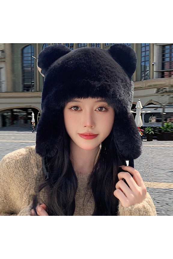 Women Men Beanie Warm Winter Hats, Soft Knit Lazy Beanie ,Cats Beanie，Women Foxs hat, Slouchy Beanie for Men/Women Slouchy Ski Watch Cap Ear Flap Beanie Hat