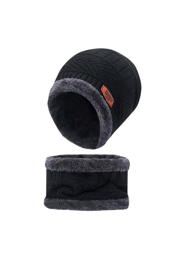 Women One Pieces Slouchy Fleece Beanie Hats Scarf Mask Warm Winter Knitted Hat Thick Skull Ski Cap ,Ski Mask,Windproof Hooded Scarf Cold Weather Hat Neck Warmer Face Cover Hat Cap Scarf