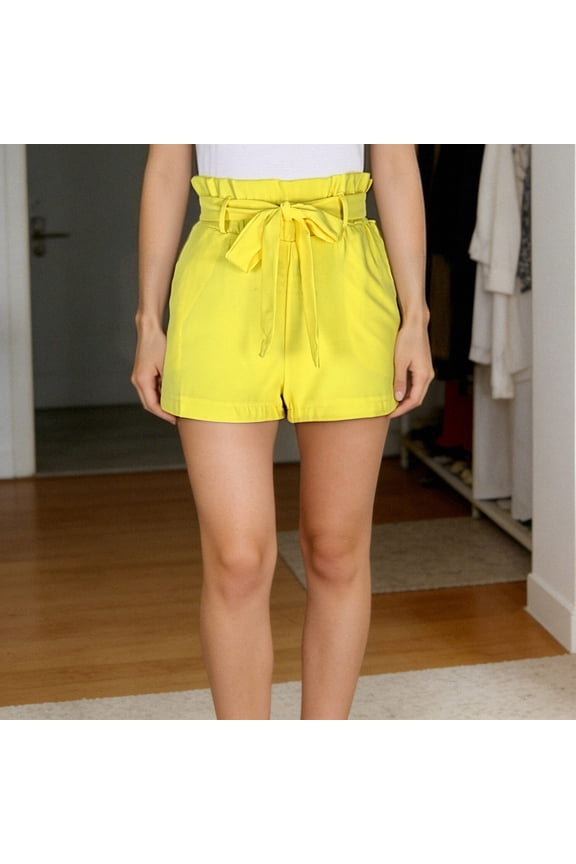 Women'S Shorts High Waisted Shorts Wide Leg Baggy Stylish Shorts Summer Drawstring Elastic Waist Shorts For Women Daily Wear 2026 L