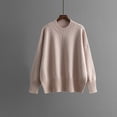 thumbnail image 1 of Qepwscx Women's Chunky Knit Sweaters for Women Winter Casual Long Sleeve Crew Neck Oversized Pullover Sweater Winter Fall Spring Tops Clothes Casual Outfits ﻿, 1 of 9