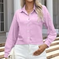 thumbnail image 1 of Qepwscx Womens Long Sleeve Shirts Cottons Tops for Women V Neck Solid T Shirts Sweatshirt Casual Blouses Going Out Tops Basic Tees Top Business Tshirts Loose Fits for Women S-XXL, 1 of 6