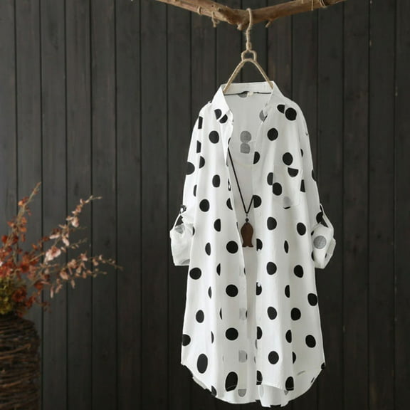 Qepwscx Womens Long Sleeve Shirts Plaid Print Tops for Women V Neck Button Up Long T Shirts Sweatshirt Casual Blouses Going Out Tops Basic Tees Top Travel Tshirts Loose Fits for Women S-XXXL