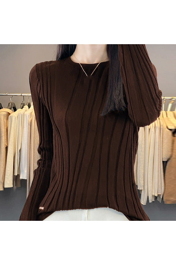 Qepwscx Womens Long Sleeve Shirts V Neck Basic Slim Fitted Tops Stretch Base Layer T-Shirt