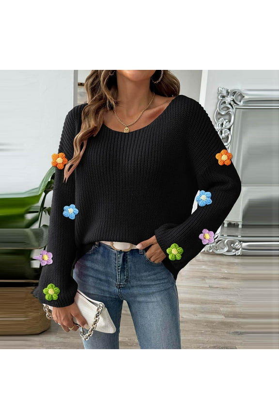 Qepwscx Womens Off The Shoulder Sweaters Knit 2025 Casual Long Sleeve Loose Fall Trendy Pullover Sweater Pullover Jumperes Tops