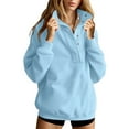 thumbnail image 1 of Qetyuw Henley Neck Sweatshirts for Women Oversized Long Sleeve Pullover Buttons Up Sweatshirt Solid Color Casual Sweat Shirt, 1 of 8