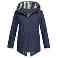 thumbnail image 1 of Qetyuw Hooded Jackets for Women Full Zip Up Long Sleeve Cardigan Coat Loose Fit Casual Open Front Jacket Outwear, 1 of 7
