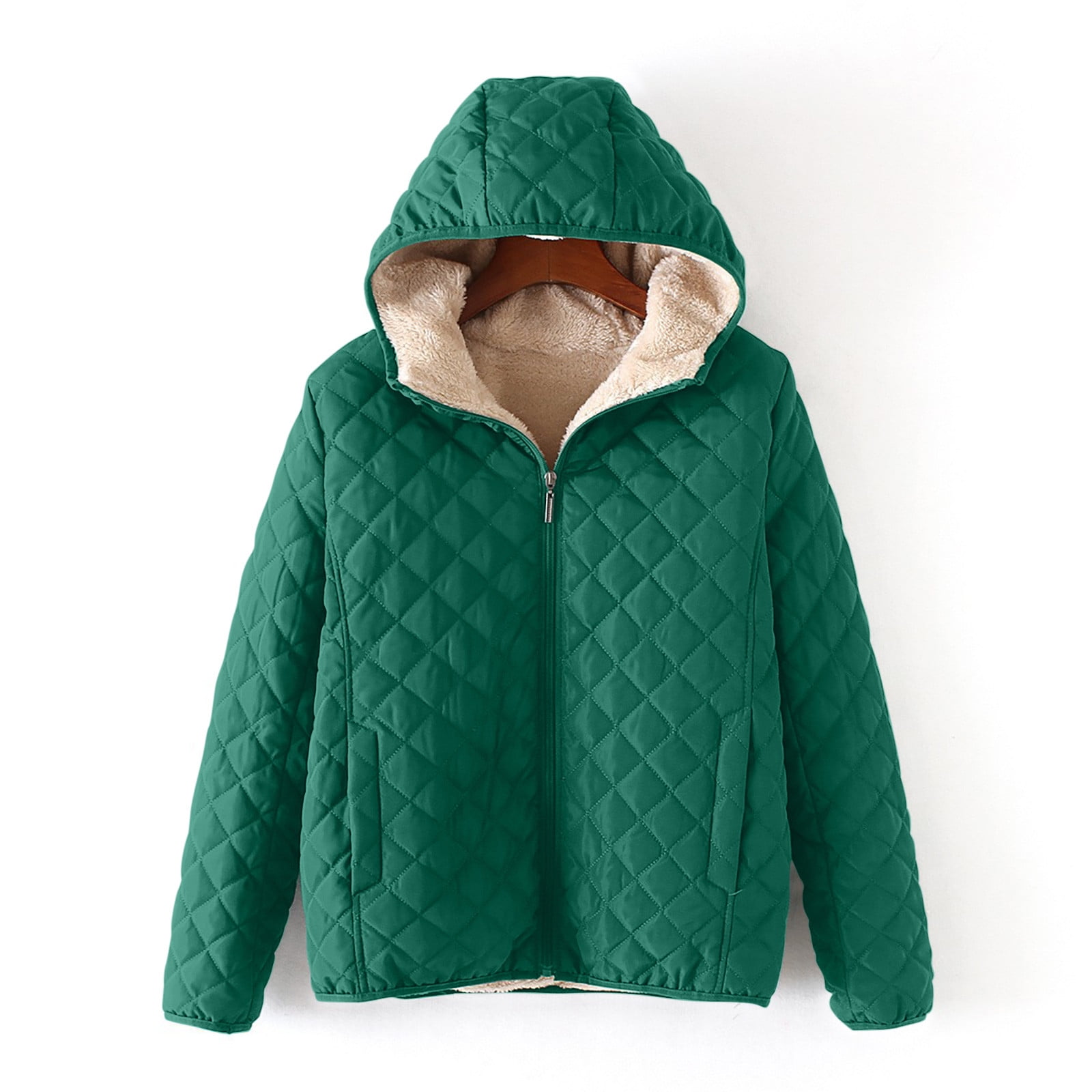 【Anyone more】Fib fleece quilted fur jacket Reebok Women's Puffer Jacket - Heavyweight Quilted Puffer
