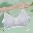 thumbnail image 1 of Qetyuw Woman's Seamless Bralettes No Underwire Breathable Bras Padded Lightly Lined Bra Full Coverage Adjustable Straps Comfortable Underwear, 1 of 5